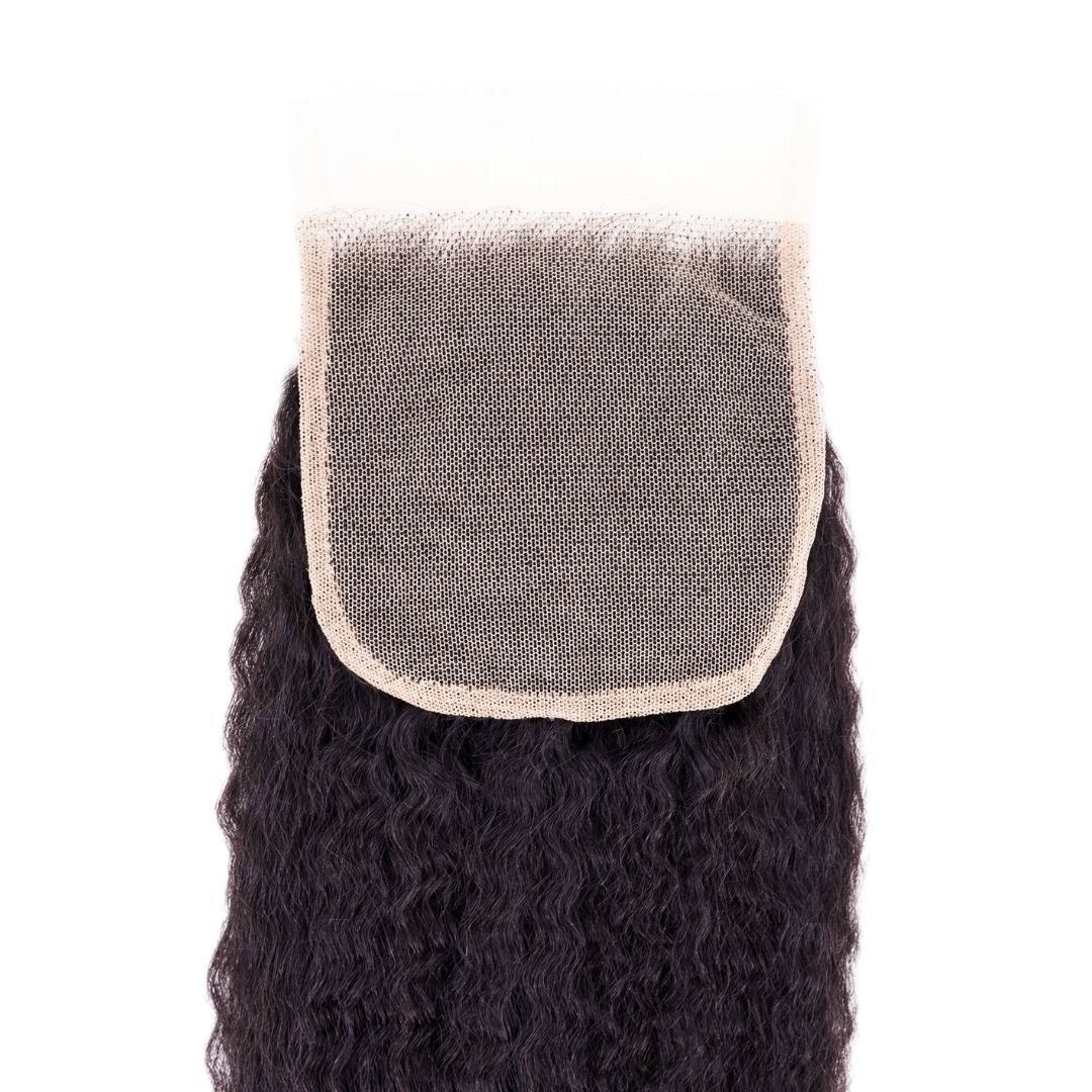 Kinky Straight 4x4 Transparent Lace Closure