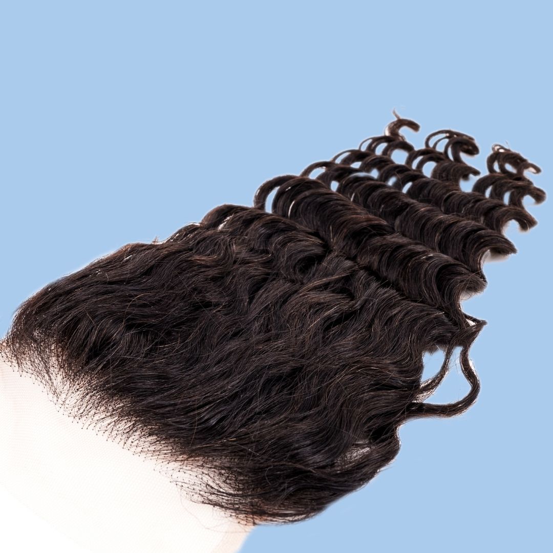 Deep Wave 4x4 Transparent Lace Closure