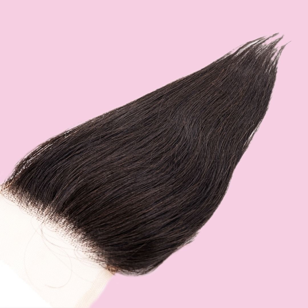 Straight 4x4 Transparent Lace Closure