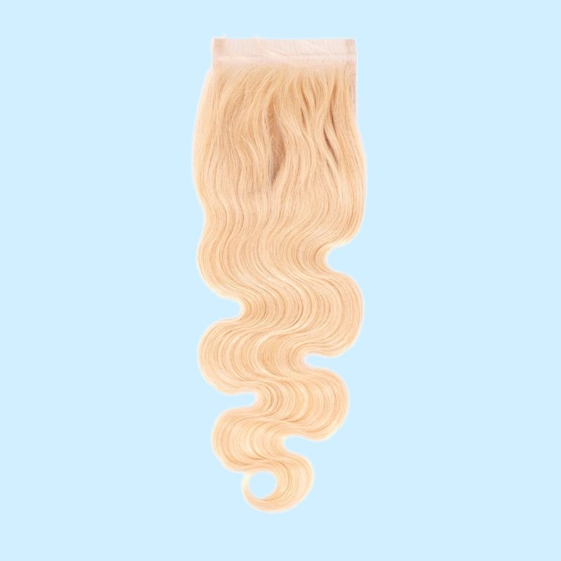 Blonde Body Wave 4x4 Transparent Lace Closure