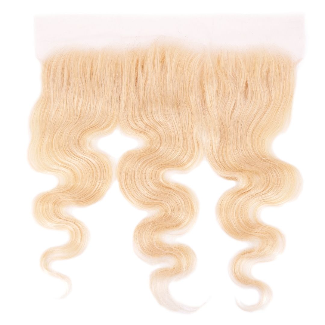 Blonde Body Wave 13x4 Transparent Lace Frontal