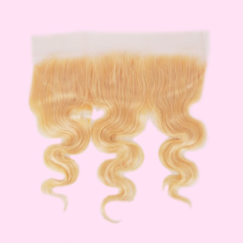 Blonde Body Wave 13x4 Transparent Lace Frontal