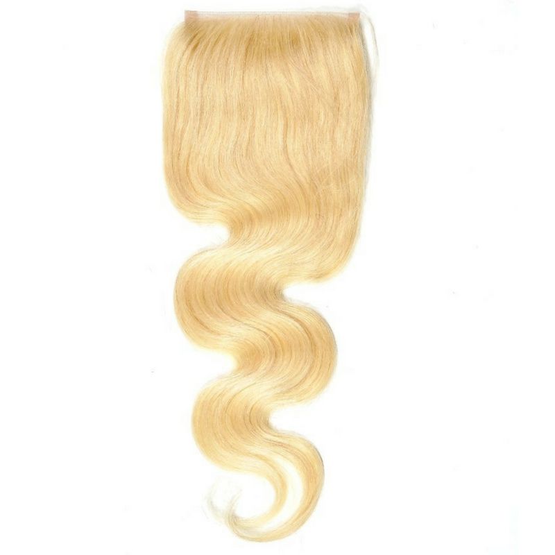 Blonde Body Wave 4x4 Transparent Lace Closure