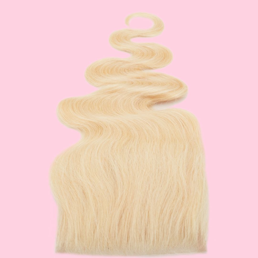 Blonde Body Wave 4x4 Transparent Lace Closure