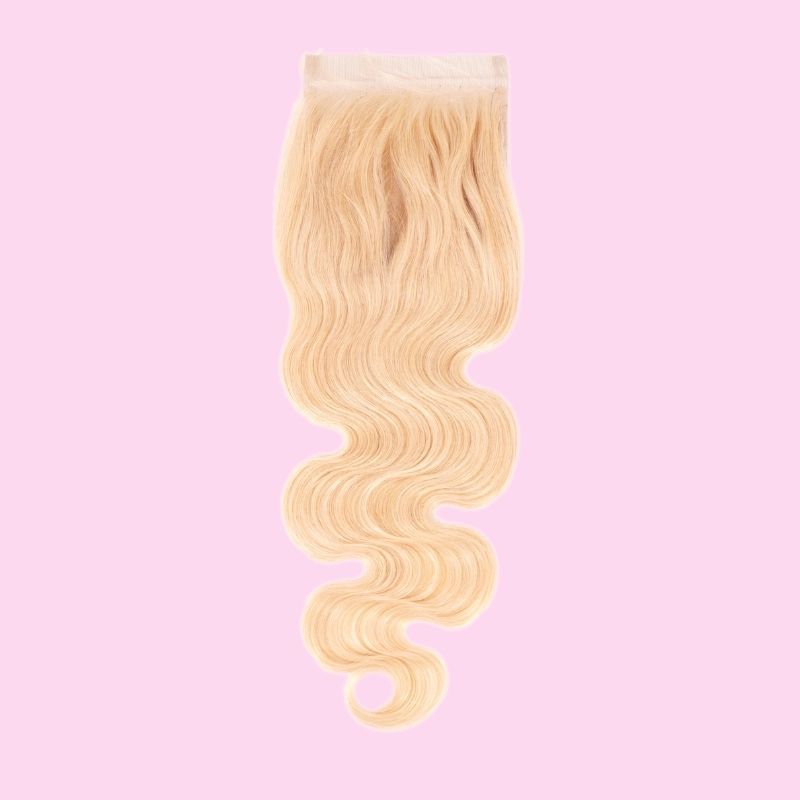 Blonde Body Wave 4x4 Transparent Lace Closure