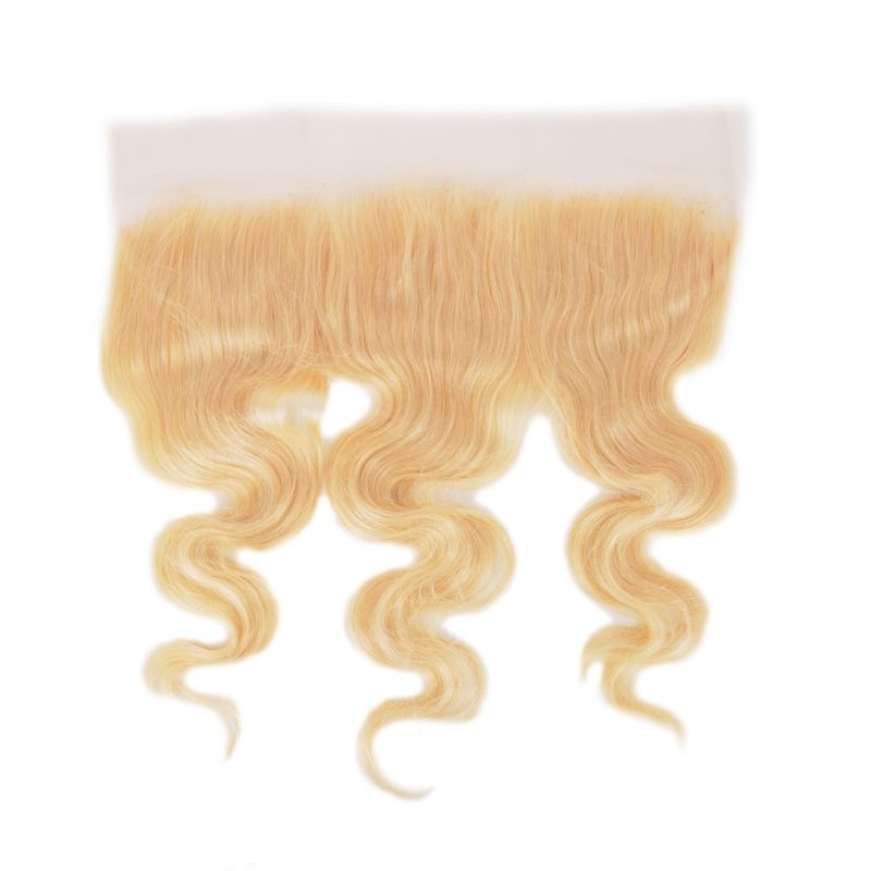 Blonde Body Wave 13x4 Transparent Lace Frontal