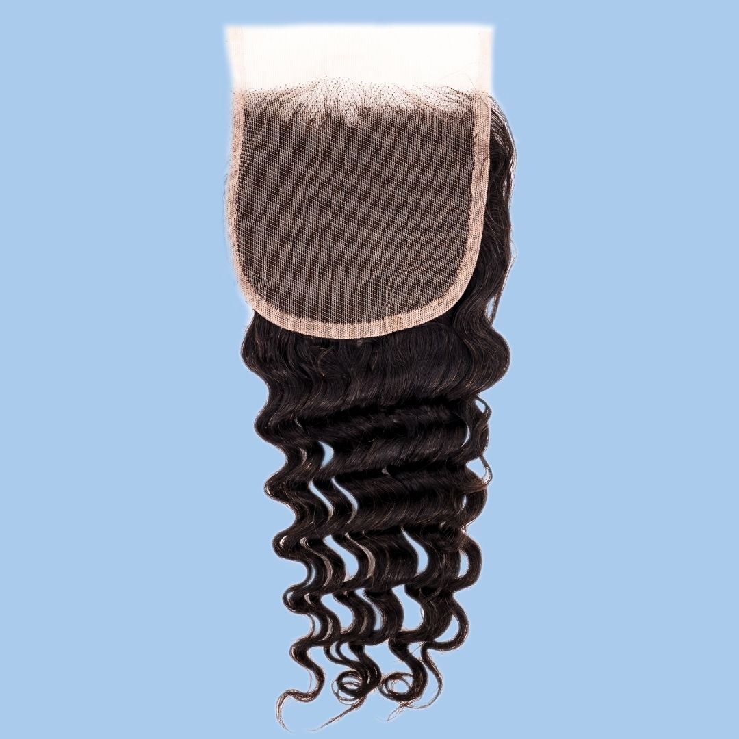 Deep Wave 4x4 Transparent Lace Closure