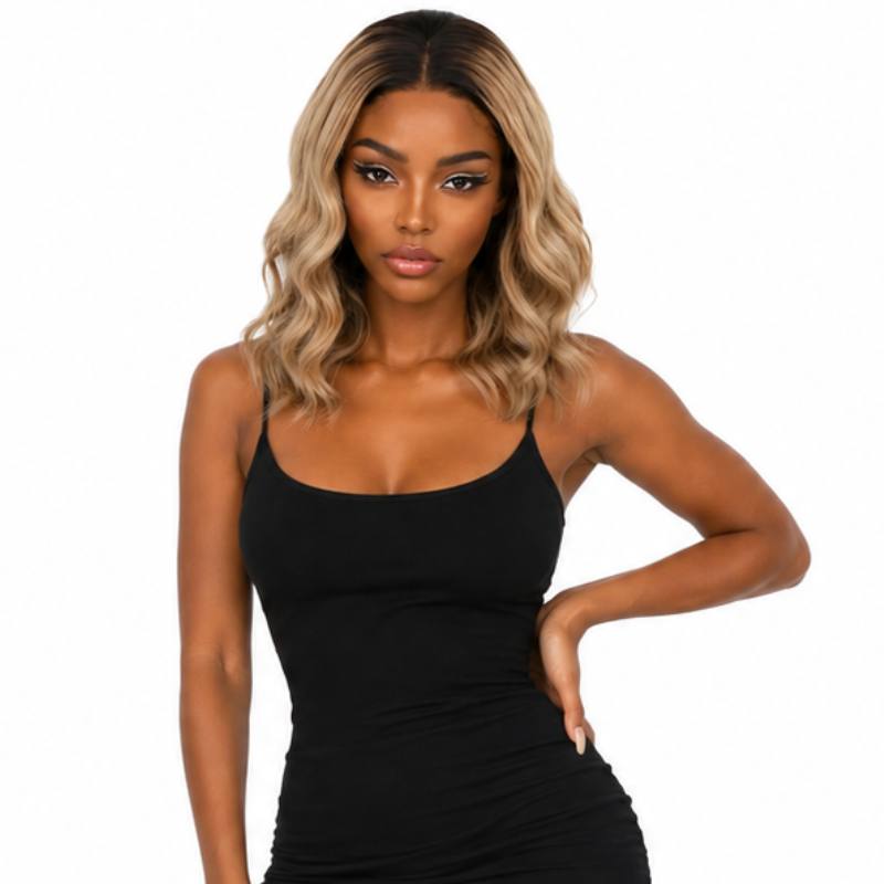 Taylor Jade Champagne Muse — Raw Glueless 5x5 HD Closure Bob Wig