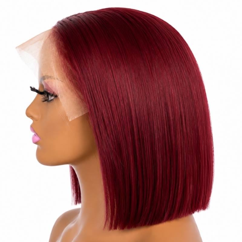 Taylor Jade Cherry Noir — 13x4 Transparent Lace Front Bob Wig