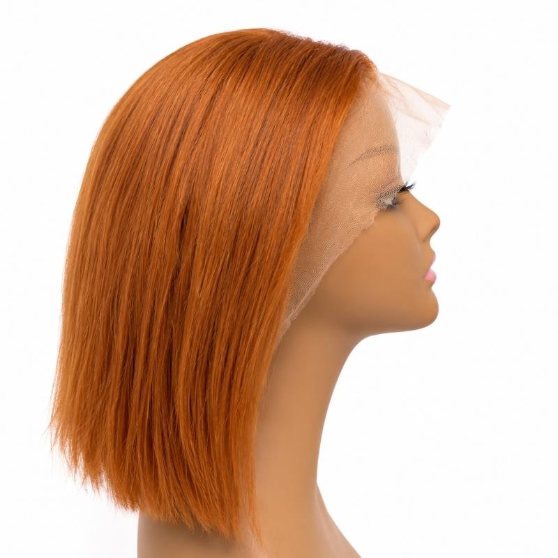 Taylor Jade Copper Glow — 13x4 Transparent Lace Front Bob Wig