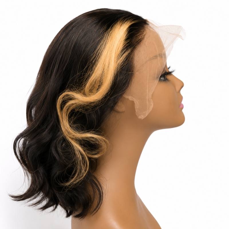 Taylor Jade Honey Halo — 13x4 Transparent Lace Front Bob Wig