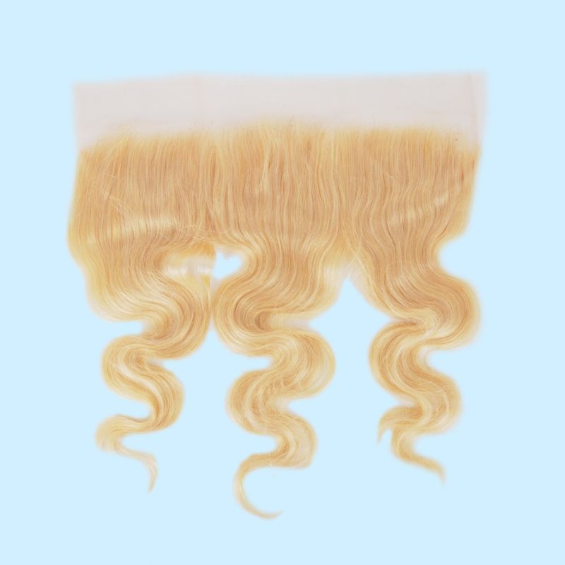 Blonde Body Wave 13x4 Transparent Lace Frontal