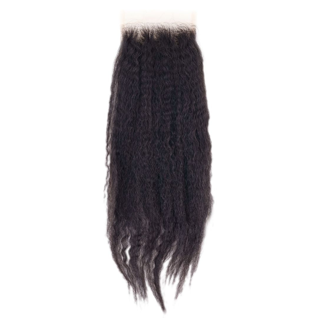Kinky Straight 4x4 Transparent Lace Closure