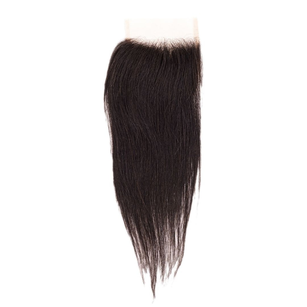 Straight 4x4 Transparent Lace Closure