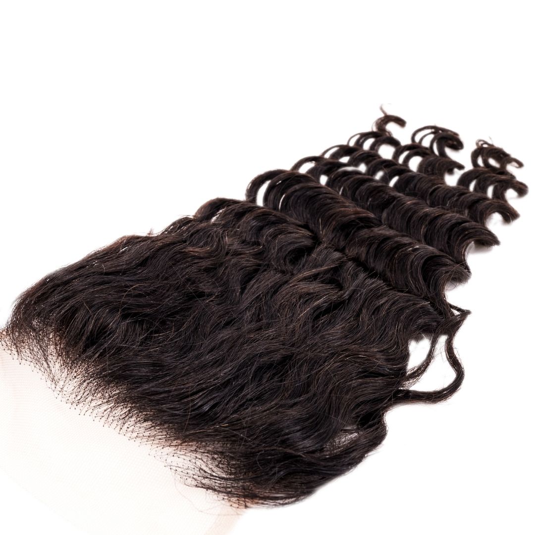 Deep Wave 4x4 Transparent Lace Closure