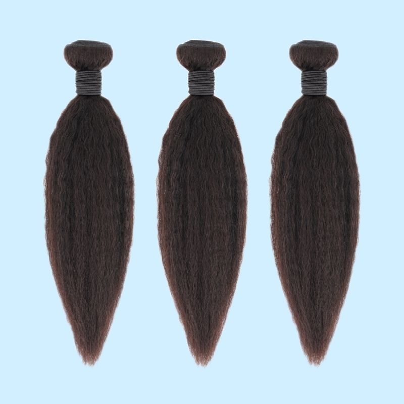 Kinky Straight Human Hair Bundle Deal