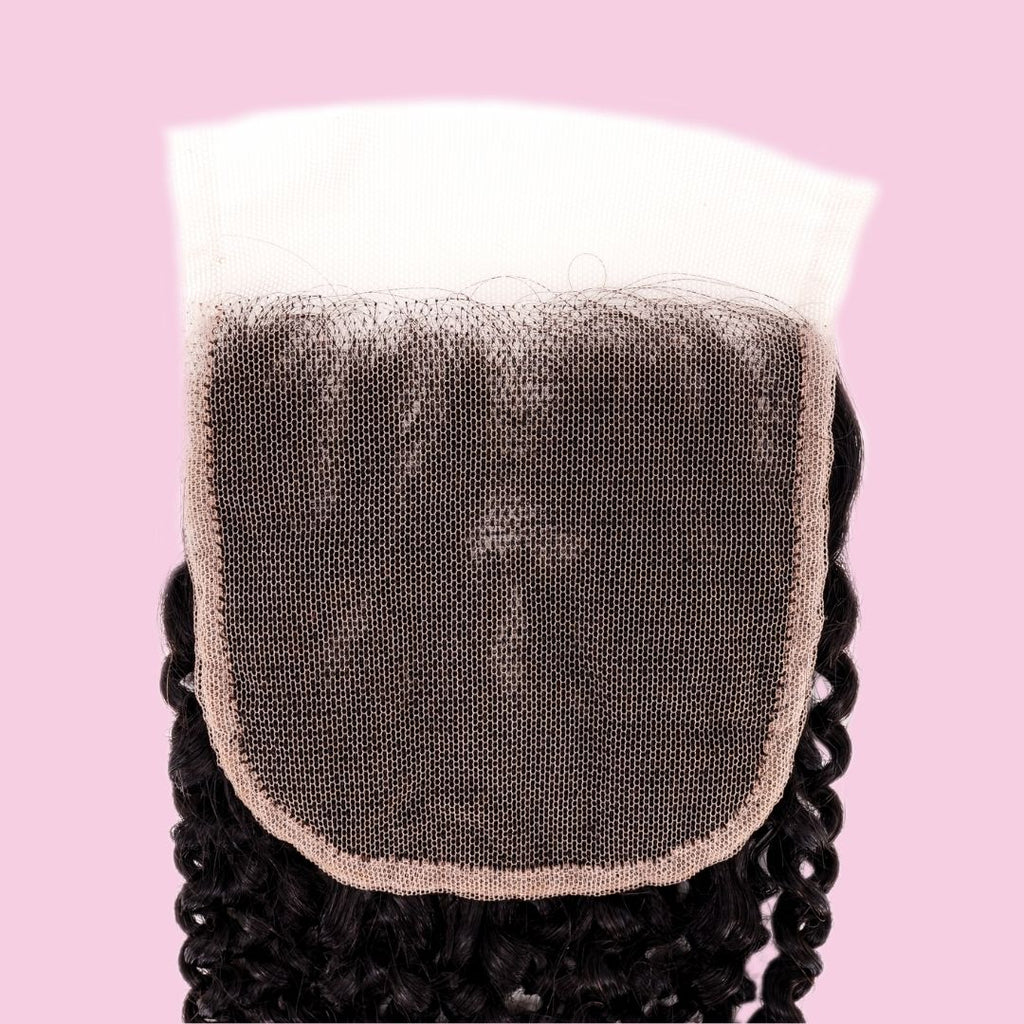 Afro Kinky Curly 4x4 Transparent Lace Closure