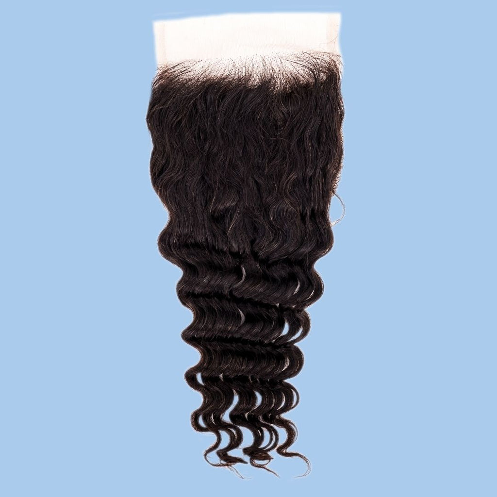Deep Wave 4x4 Transparent Lace Closure